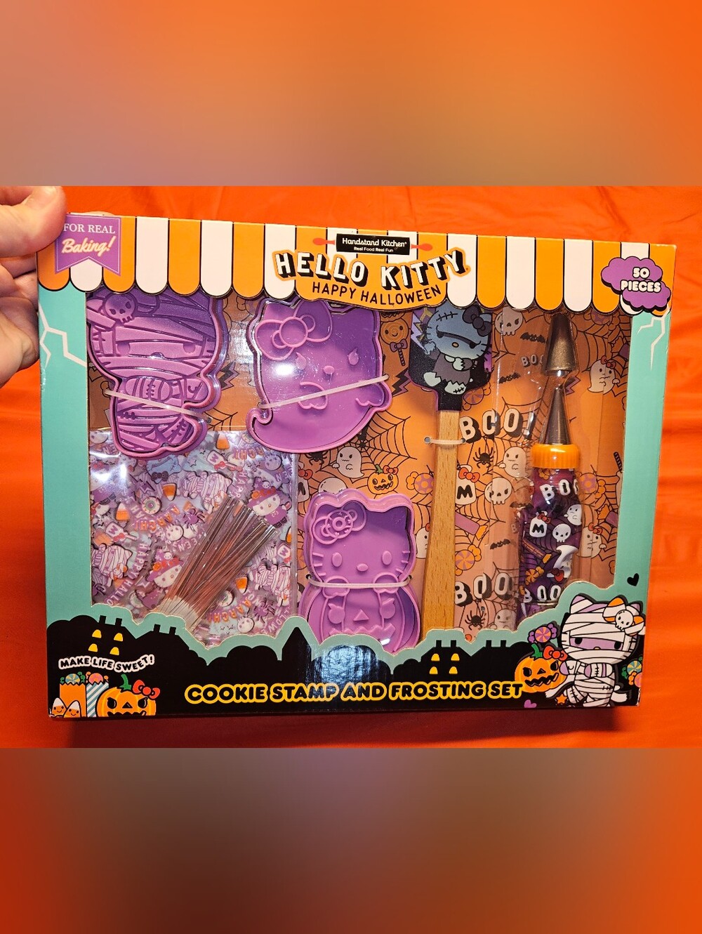 Hello Kitty Happy Halloween Cookie Stamp & Frosting Set New 2023 Unopened Box